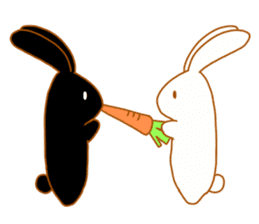 Good friends rabbits sticker #6305173