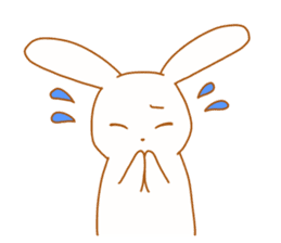 Good friends rabbits sticker #6305179