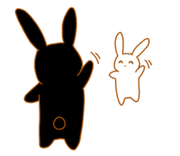 Good friends rabbits sticker #6305183