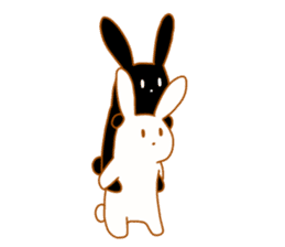 Good friends rabbits sticker #6305186