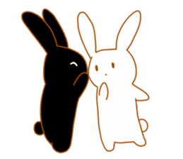 Good friends rabbits sticker #6305188