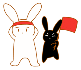 Good friends rabbits sticker #6305192
