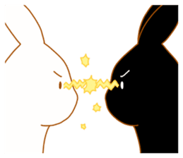 Good friends rabbits sticker #6305193