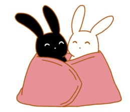 Good friends rabbits sticker #6305195