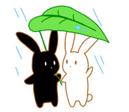 Good friends rabbits sticker #6305196