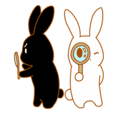 Good friends rabbits sticker #6305197