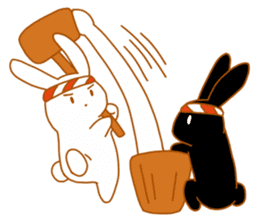 Good friends rabbits sticker #6305199