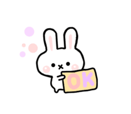 Rabbit Strawberry sticker #6305393