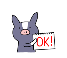 Berkshire pig sticker #6306337