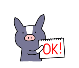 Berkshire pig sticker #6306337