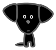 Black Labrador retriever sticker #6306440