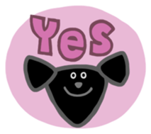 Black Labrador retriever sticker #6306441