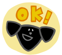 Black Labrador retriever sticker #6306443