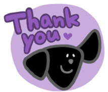 Black Labrador retriever sticker #6306445