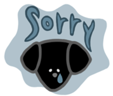 Black Labrador retriever sticker #6306446