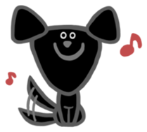 Black Labrador retriever sticker #6306448