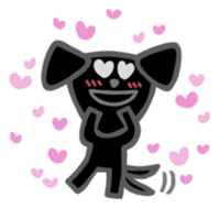 Black Labrador retriever sticker #6306449