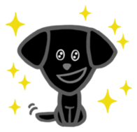 Black Labrador retriever sticker #6306450