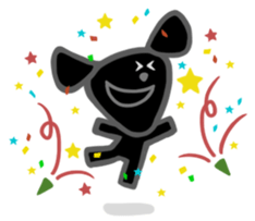 Black Labrador retriever sticker #6306451