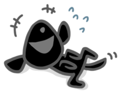 Black Labrador retriever sticker #6306452