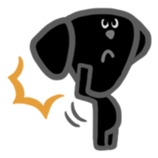 Black Labrador retriever sticker #6306453