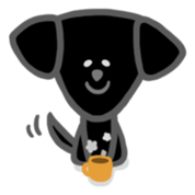 Black Labrador retriever sticker #6306455