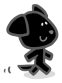 Black Labrador retriever sticker #6306456