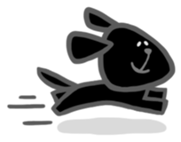 Black Labrador retriever sticker #6306457