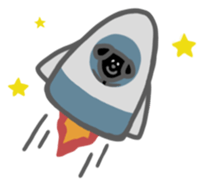 Black Labrador retriever sticker #6306463