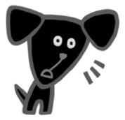 Black Labrador retriever sticker #6306464