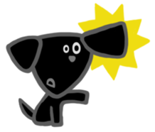 Black Labrador retriever sticker #6306467