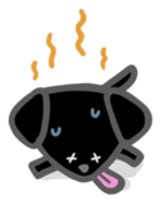 Black Labrador retriever sticker #6306468