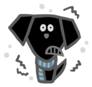 Black Labrador retriever sticker #6306469