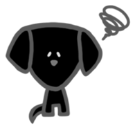 Black Labrador retriever sticker #6306470