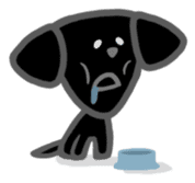 Black Labrador retriever sticker #6306476