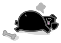 Black Labrador retriever sticker #6306478