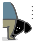 Black Labrador retriever sticker #6306479