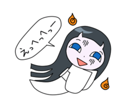 Ghost girlfriend. Reiko-chan sticker #6307195