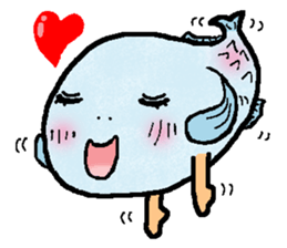 tekuteku walking fish sticker #6307360