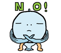 tekuteku walking fish sticker #6307363