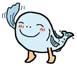 tekuteku walking fish sticker #6307366