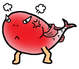 tekuteku walking fish sticker #6307370