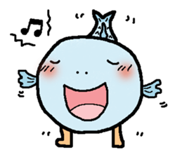 tekuteku walking fish sticker #6307372