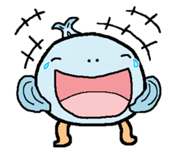 tekuteku walking fish sticker #6307377