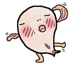 tekuteku walking fish sticker #6307379