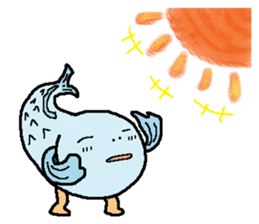 tekuteku walking fish sticker #6307389