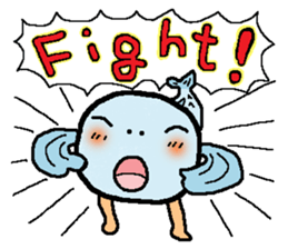 tekuteku walking fish sticker #6307390