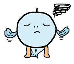 tekuteku walking fish sticker #6307392