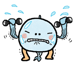 tekuteku walking fish sticker #6307394