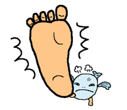 tekuteku walking fish sticker #6307395